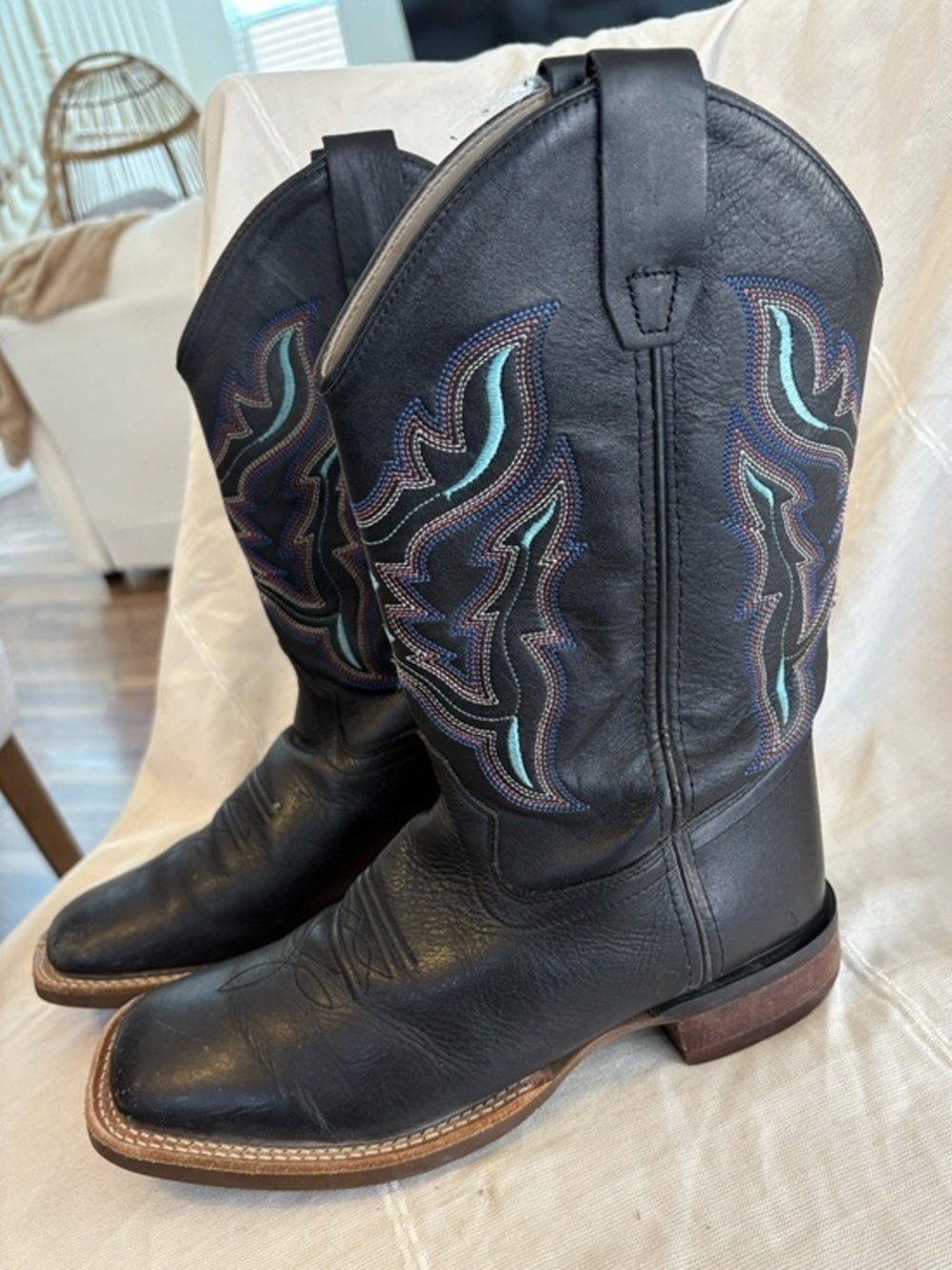 Old West Leather Western Boots‎